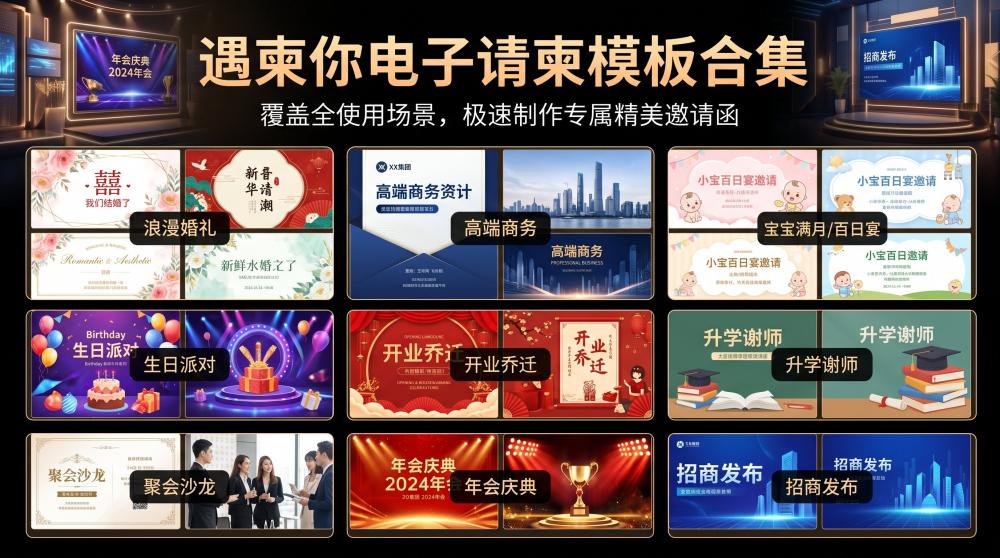 谢师宴电子邀请函设计思路｜排版细节拉满，新手也能零失误